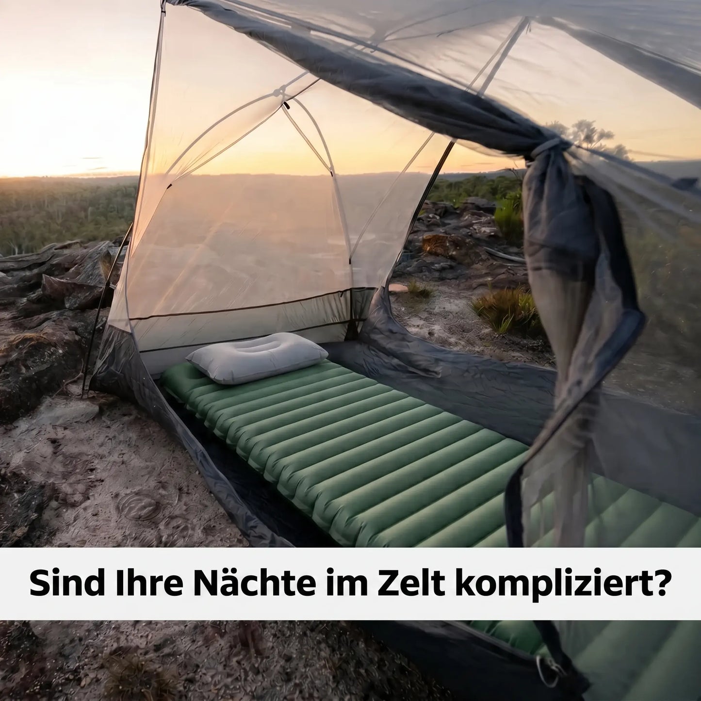 Wandern mit dem Komfort eines echten Bettes.